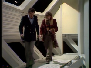 The set design is great, but this curved corridor doesn't appear to match the shape of the exterior.