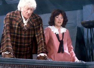 Sarah Jane is still Sarah Jane, panicked and often hyperventilating. The third Doctor is still the third Doctor, determined and confident. I swear he cops a feel of her boob at one point.