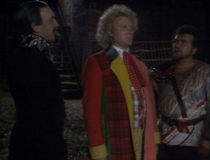 Despite ostensibly teaming up for the greater good, the Master still uses the Doctor as bait.