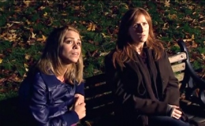 Rose and Donna stare at the night sky.