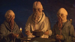 The Ood elder tells the Doctor of his prophecy.